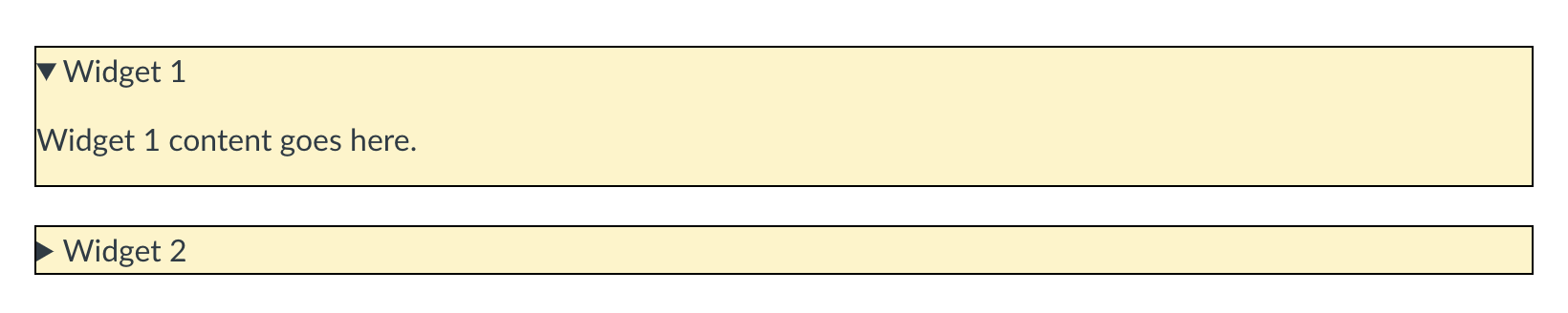 Image of two disclosure widgets generated by Copilot